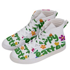 Happy Easter Men s Hi-top Skate Sneakers by Valentinaart