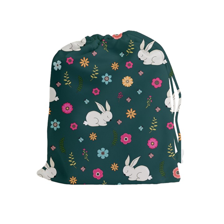 Easter bunny  Drawstring Pouches (Extra Large)