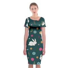 Easter Bunny  Classic Short Sleeve Midi Dress