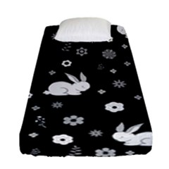 Easter Bunny  Fitted Sheet (single Size) by Valentinaart