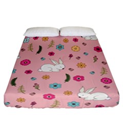 Easter Bunny  Fitted Sheet (california King Size) by Valentinaart