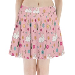 Easter Bunny  Pleated Mini Skirt by Valentinaart