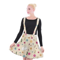 Easter Bunny  Suspender Skater Skirt by Valentinaart