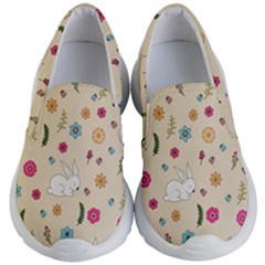 Easter Bunny  Kid s Lightweight Slip Ons by Valentinaart