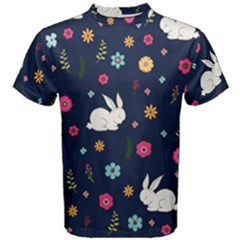 Easter Bunny  Men s Cotton Tee by Valentinaart