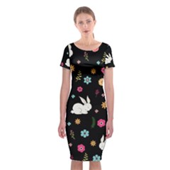 Easter Bunny  Classic Short Sleeve Midi Dress