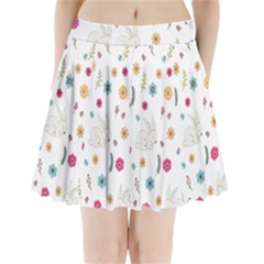 Easter Bunny  Pleated Mini Skirt by Valentinaart