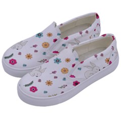 Easter Bunny  Kids  Canvas Slip Ons by Valentinaart