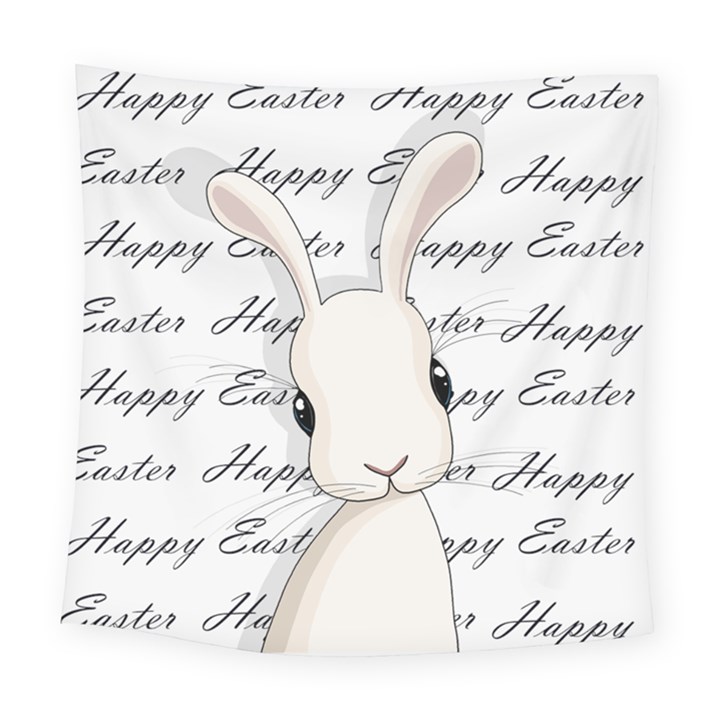 Easter bunny  Square Tapestry (Large)