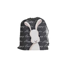 Easter Bunny  Drawstring Pouches (small)  by Valentinaart