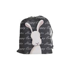 Easter Bunny  Drawstring Pouches (medium)  by Valentinaart