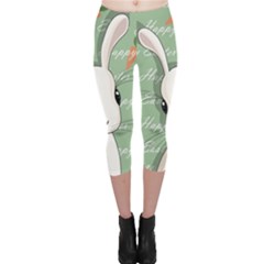 Easter Bunny  Capri Leggings  by Valentinaart