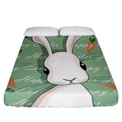 Easter Bunny  Fitted Sheet (california King Size) by Valentinaart