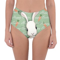 Easter Bunny  Reversible High-waist Bikini Bottoms by Valentinaart