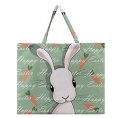 Easter Bunny  Zipper Large Tote Bag by Valentinaart