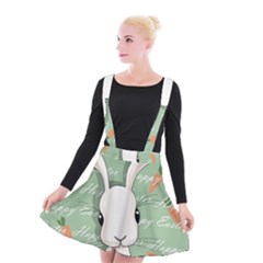 Easter Bunny  Suspender Skater Skirt by Valentinaart