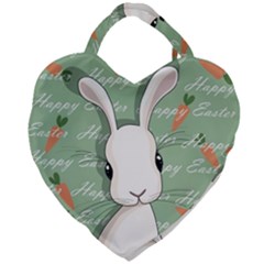 Easter Bunny  Giant Heart Shaped Tote by Valentinaart