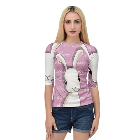 Easter Bunny  Quarter Sleeve Raglan Tee by Valentinaart