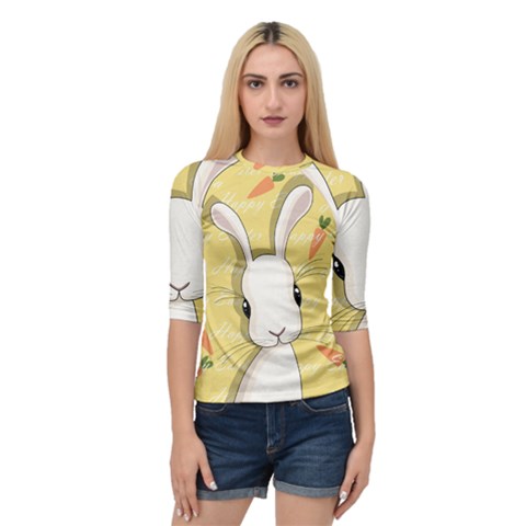 Easter Bunny  Quarter Sleeve Raglan Tee by Valentinaart