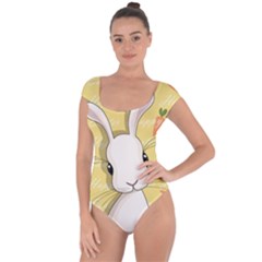 Easter Bunny  Short Sleeve Leotard  by Valentinaart