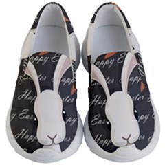 Easter Bunny  Kid s Lightweight Slip Ons by Valentinaart