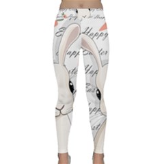 Easter Bunny  Classic Yoga Leggings by Valentinaart