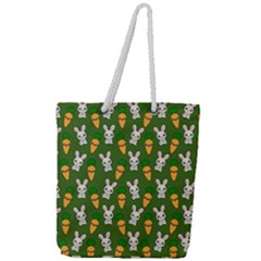 Easter Kawaii Pattern Full Print Rope Handle Tote (large) by Valentinaart