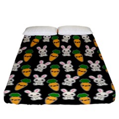 Easter Kawaii Pattern Fitted Sheet (california King Size) by Valentinaart