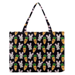 Easter Kawaii Pattern Zipper Medium Tote Bag by Valentinaart