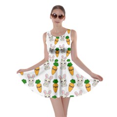 Easter Kawaii Pattern Skater Dress by Valentinaart