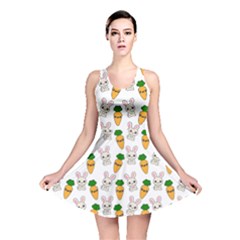 Easter Kawaii Pattern Reversible Skater Dress by Valentinaart