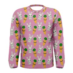 Easter Kawaii Pattern Men s Long Sleeve Tee by Valentinaart