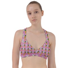 Easter Kawaii Pattern Sweetheart Sports Bra by Valentinaart