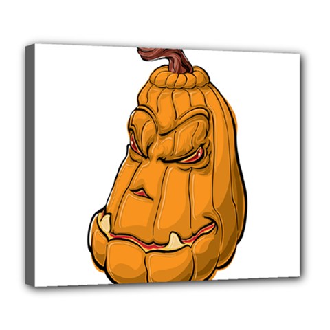 Sleeping Pumpkin Deluxe Canvas 24  X 20   by ImagineWorld