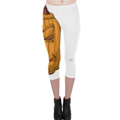 Sleeping Pumpkin Capri Leggings  by ImagineWorld