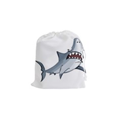 Scary Cute Shark Drawstring Pouches (small)  by ImagineWorld