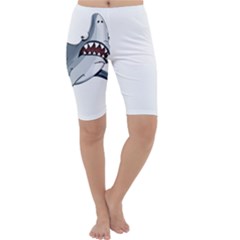 Scary Cute Shark Cropped Leggings  by ImagineWorld