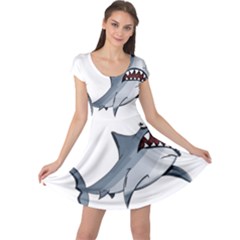 Scary Cute Shark Cap Sleeve Dress by ImagineWorld