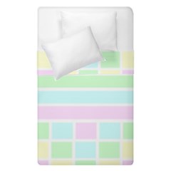 Geometric Pastel Design Baby Pale Duvet Cover Double Side (single Size) by Nexatart