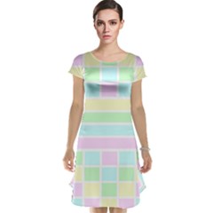 Geometric Pastel Design Baby Pale Cap Sleeve Nightdress by Nexatart