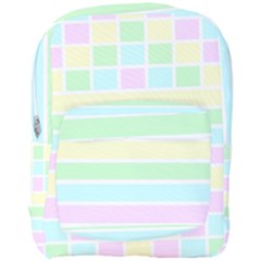 Geometric Pastel Design Baby Pale Full Print Backpack by Nexatart