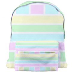 Geometric Pastel Design Baby Pale Giant Full Print Backpack by Nexatart