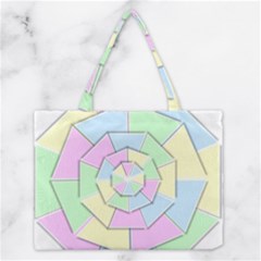 Color Wheel 3d Pastels Pale Pink Medium Tote Bag by Nexatart