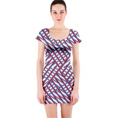 Abstract Chaos Confusion Short Sleeve Bodycon Dress by Nexatart