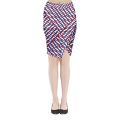 Abstract Chaos Confusion Midi Wrap Pencil Skirt by Nexatart