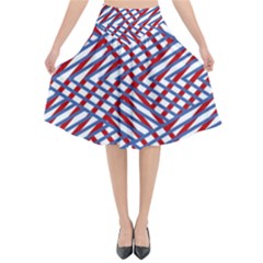 Abstract Chaos Confusion Flared Midi Skirt by Nexatart