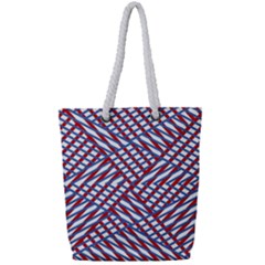 Abstract Chaos Confusion Full Print Rope Handle Tote (small) by Nexatart