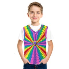 Rainbow Hearts 3d Depth Radiating Kids  Sportswear by Nexatart