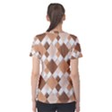 Fabric Texture Geometric Women s Cotton Tee View2