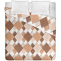 Fabric Texture Geometric Duvet Cover Double Side (California King Size) View1